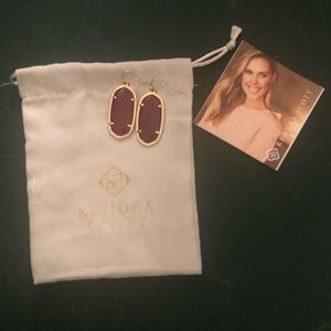 Kendra Scott Elle Earrings Burgundy / Maroon